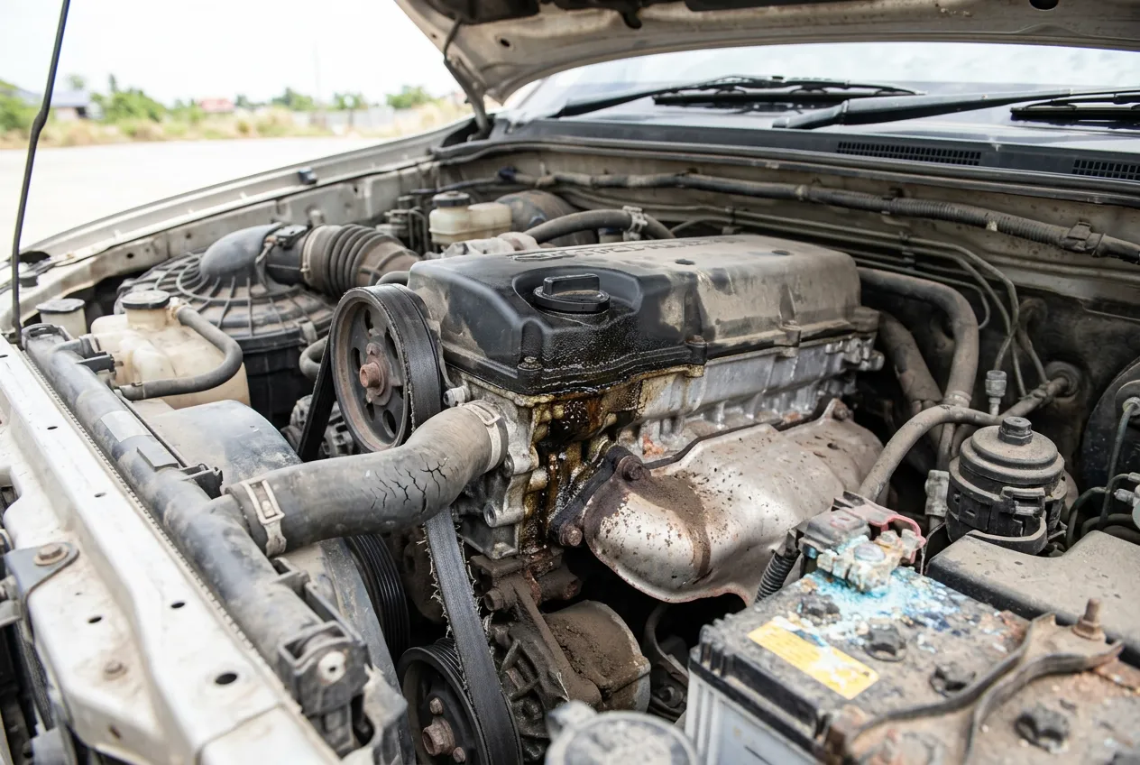 เครื่องยนต์มีน้ำมันรั่วที่ฝาวาล์ว — ความเสียหายที่ซ่อนอยู่